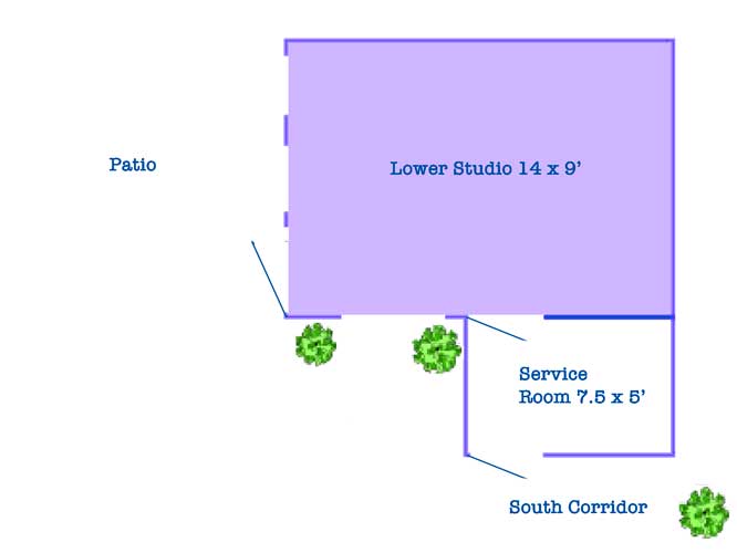 Lower Studio Floor Plan